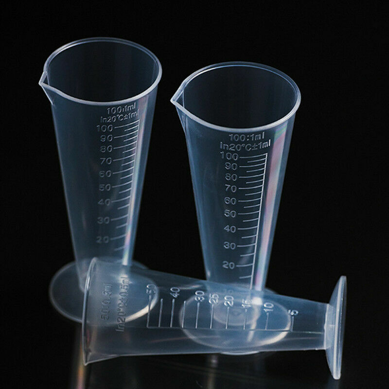 High 1Pcs 100ml  Plastic Measure Graduated Measuring Rice Medicine Cups Liquid
