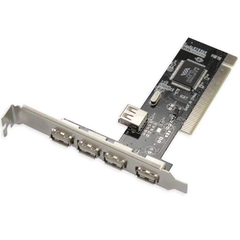 4 Ports PCI to USB 2.0 Adapter Controller Card 480Mbps for Windows ME XP 2000 98