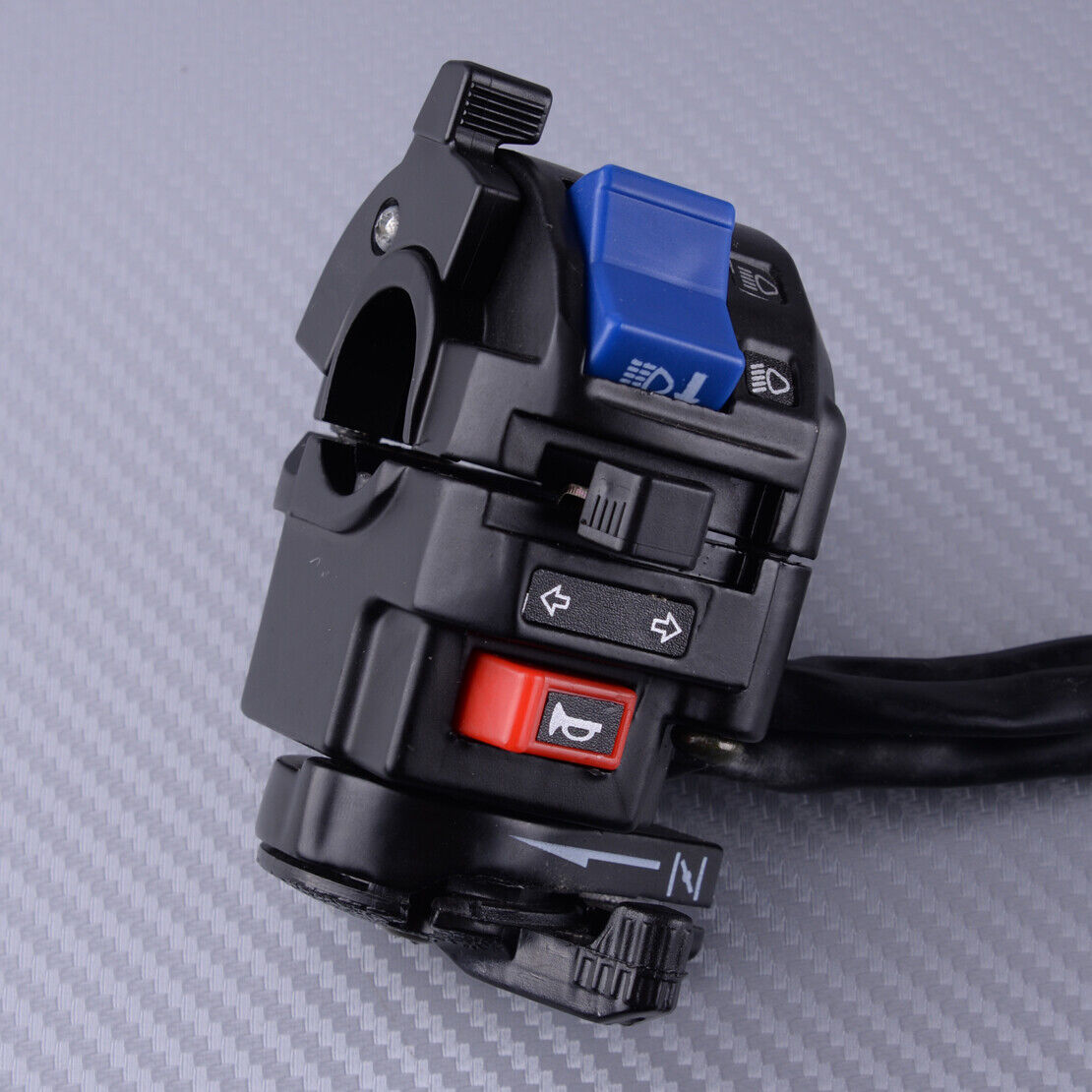 7/8"Motorcycle Left Handlebar 3-in-1 Horn Turn Signal Control H/L Beam Switch Ly