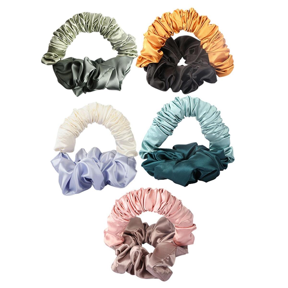 5Pcs Sleep Heatless Curling Rod Hair Curl Rod Hair Wrap Curling Headwear