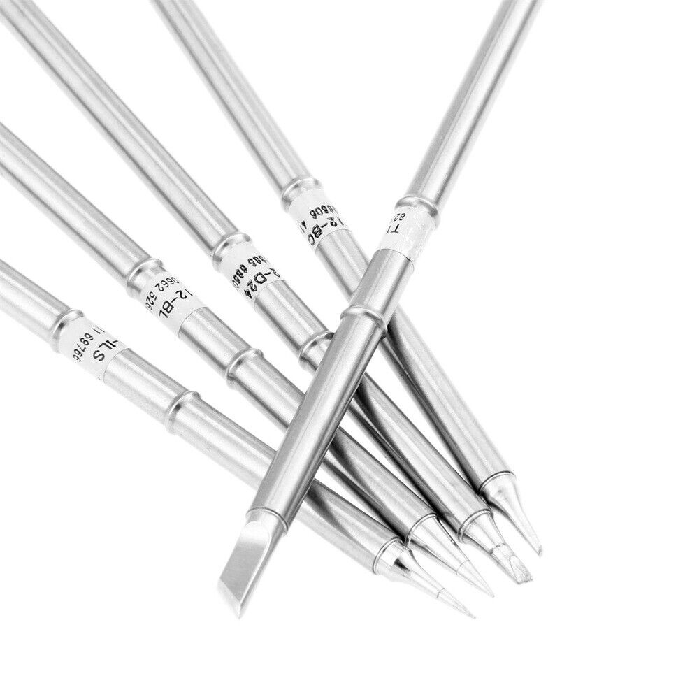 Replace T12 Solder Iron Tips T12-ILS T12-BC1 T12-D24 T12-K T12-BL For Hakko 5pcs