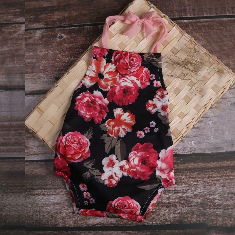 Baby Photography Props Printed Romper Clothes Outfits Bodysuit Jumpsuit Pajama