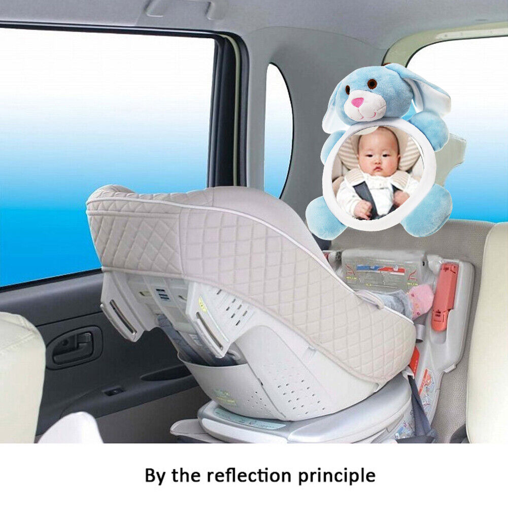 Cartoon Puppy Car Adjustable Rearview Mirror Infant Safety Seat Back Mirror