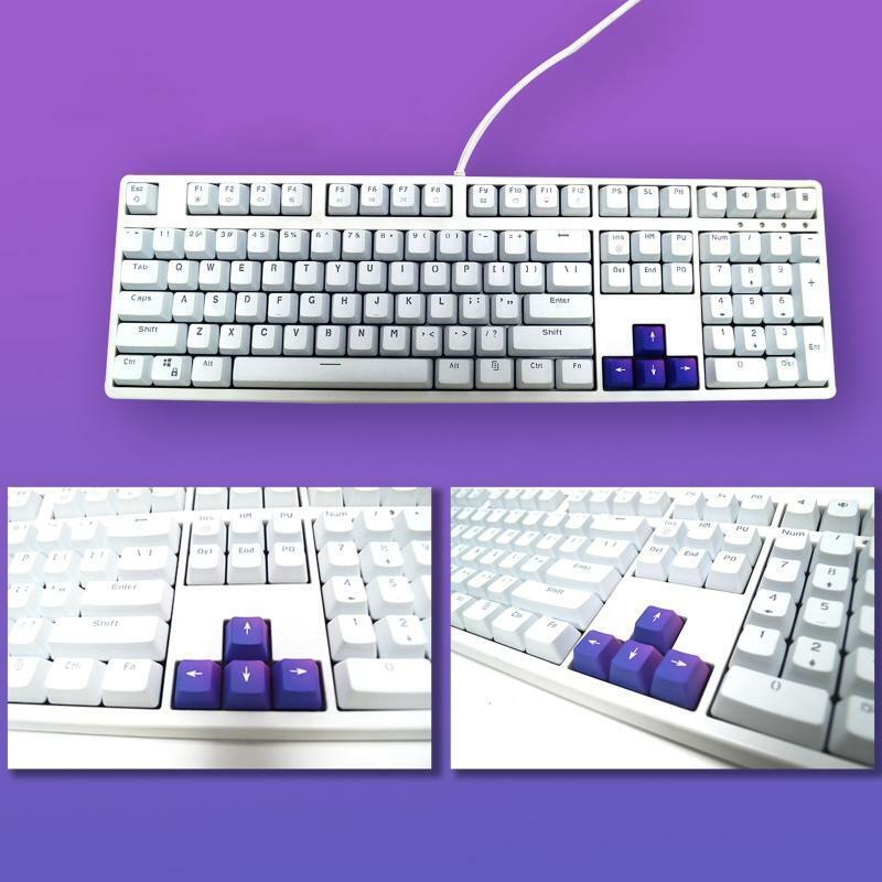 PBT Keycaps for Cherry Mechanical Keyboard OEM Purple PSP Directions 4 Keys Set