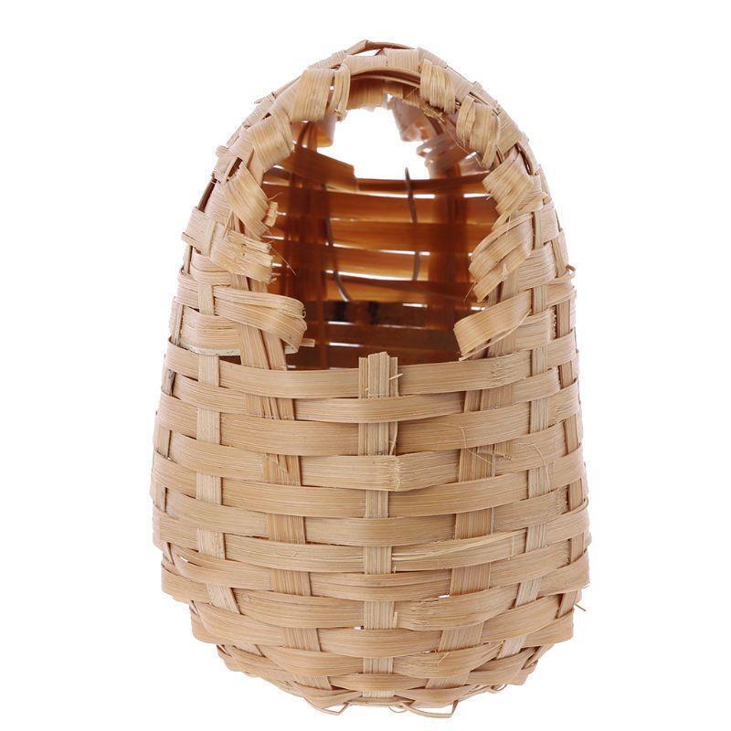 Hummingbird Nest Hand-Woven Natural Bamboo Window Decoration Hanging Bird Hut