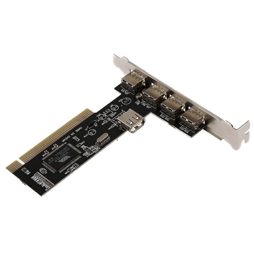 PC 4 Ports PCI to USB 2.0 HUB Riser PCI Expansion Card Adapter Converters