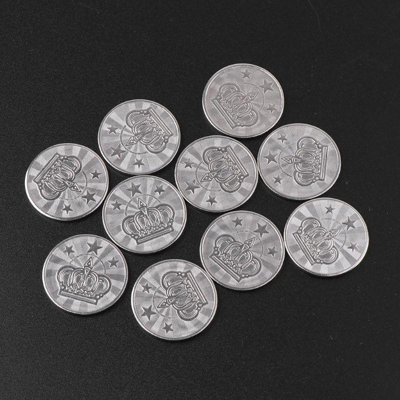 10Pcs 25mm Stainless Coins Commemorate Coin Metal Gift Crafts Souvenir Coins