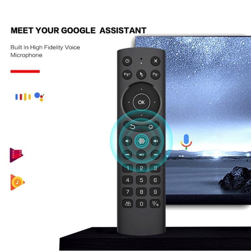 Voice Remote Air Mouse Remote, 2.4G RF Wireless Remote Control for Android Box