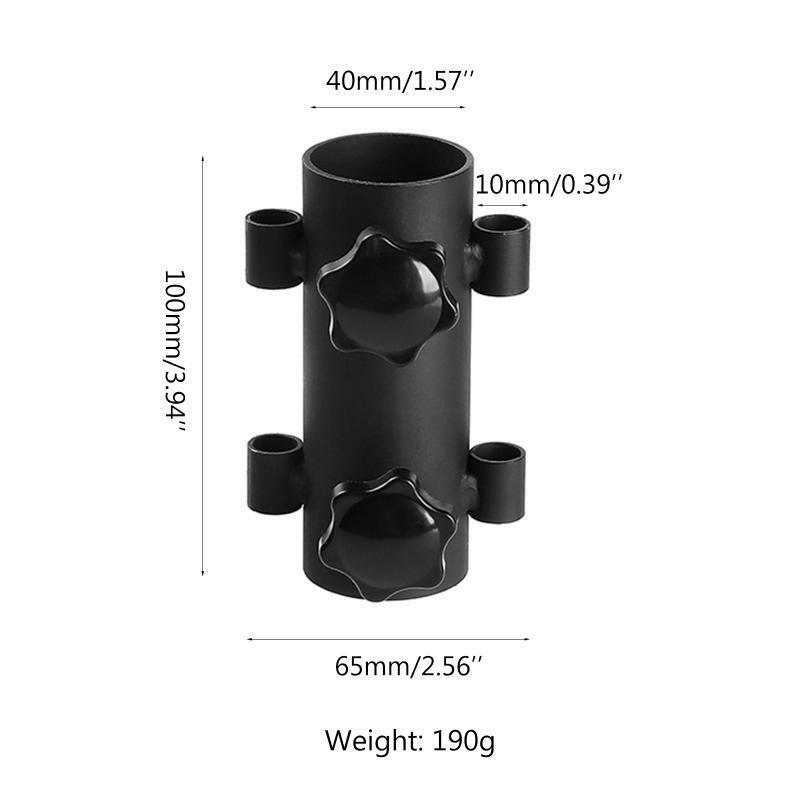 Portable Awning Rod Holder Outdoor Camping Canopy Rod Metal Fixed Tube Windproof