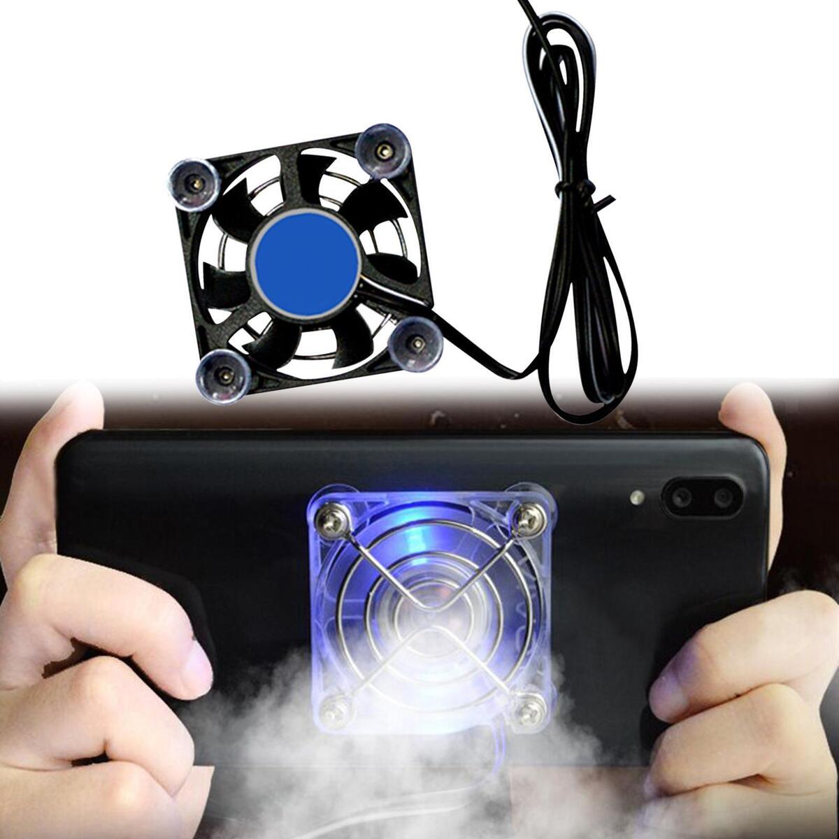 Portable Phone Cooling Fan Cooler Mini Mute Rechargeable Cellphone Radiator for
