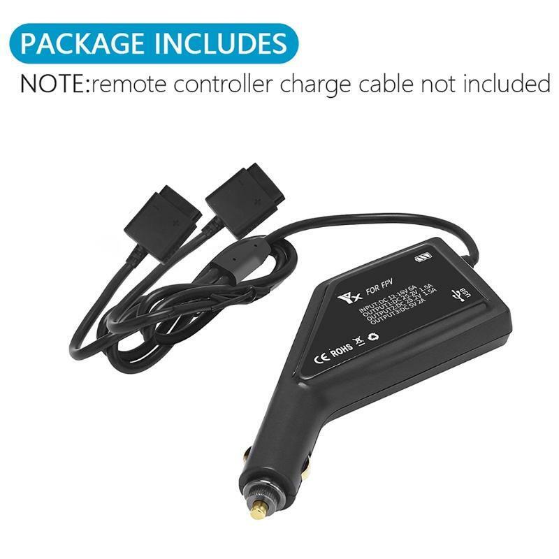3In1 Battery Car Charger Fast Charge Adapter for D-JI FPV Combo Drone Battery