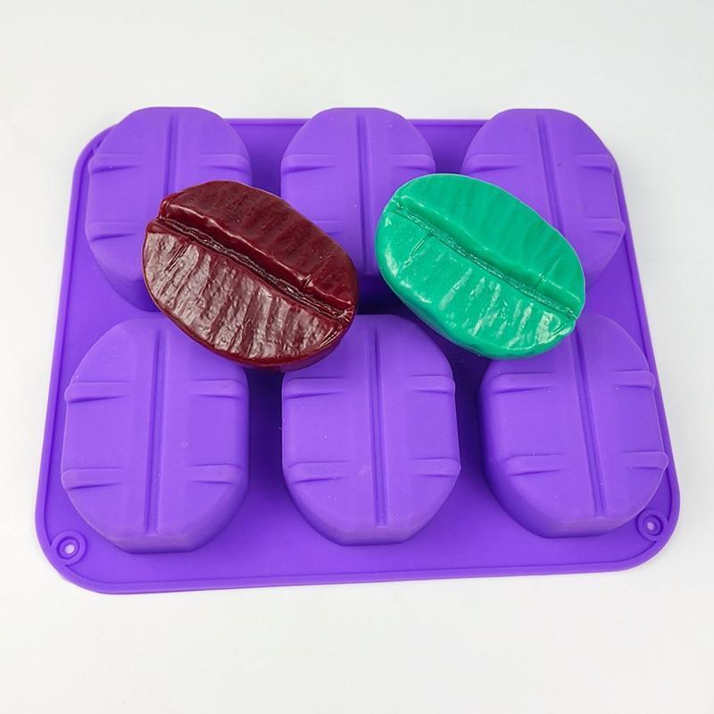 Coffee Bean Chocolate Mold Handmade Cookies Bakeware Cake for Crafts Baking Tool