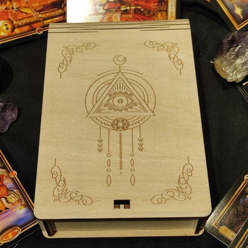 Playing Card Wooden Storage Box Case Holder Jewelry Poker Chip Case Organizers
