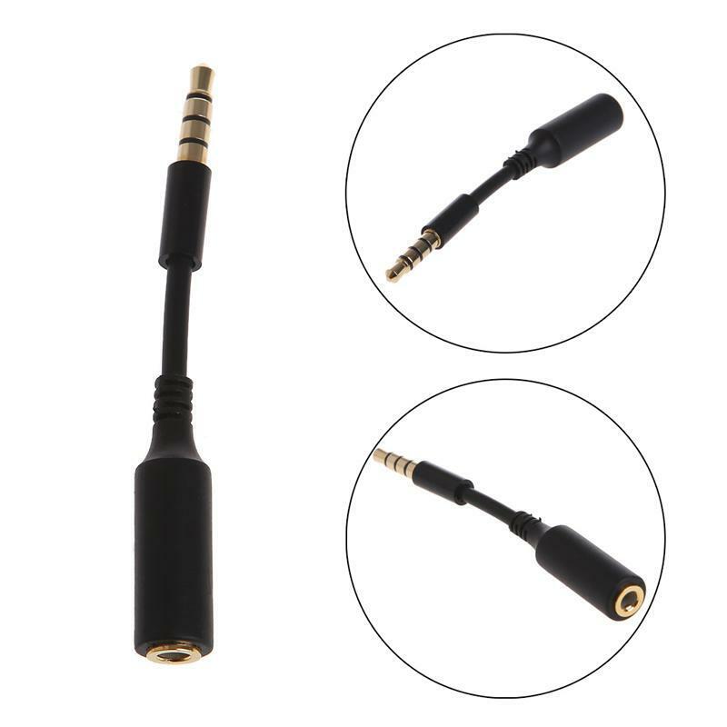 3.5mm 4 Pole Male to Female Audio Extender Earphone Headphone Adapter Extension