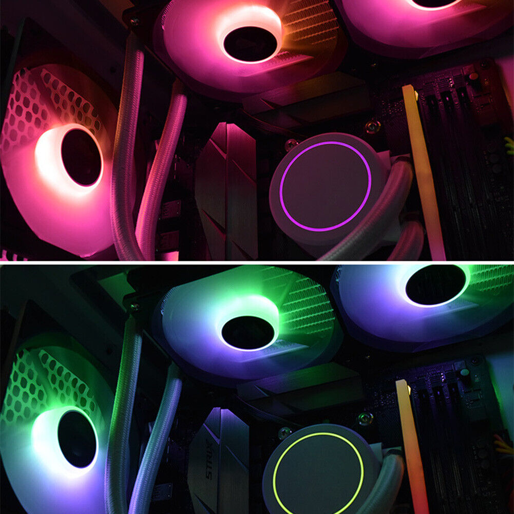 ID-COOLING XF-12025 12cm 3 Pin ARGB CPU Fan DC 12V Colorful Cooler Radiator