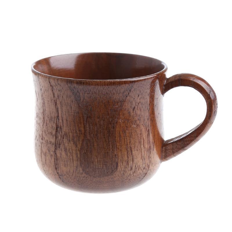 Wooden Cup Primitive Handmade Natural Wood Coffee Beer Juice Milk Tea Mug