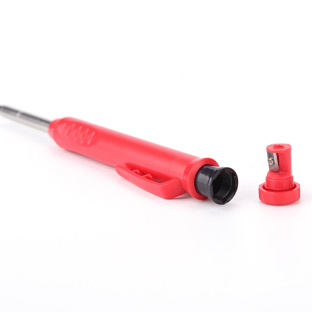 3pcs Carpenter Pencil Set 36 Refill Built-in Sharpener Long Nosed Scriber