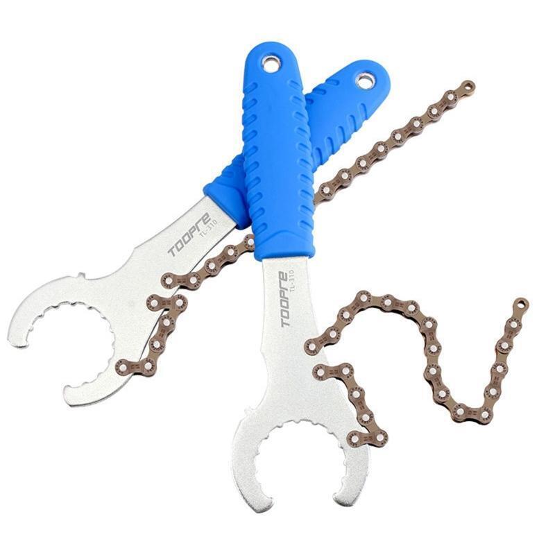 Bike Cassette Removal Tool with Chain Whip Chain Whip Tool Kit Chain Length 210m