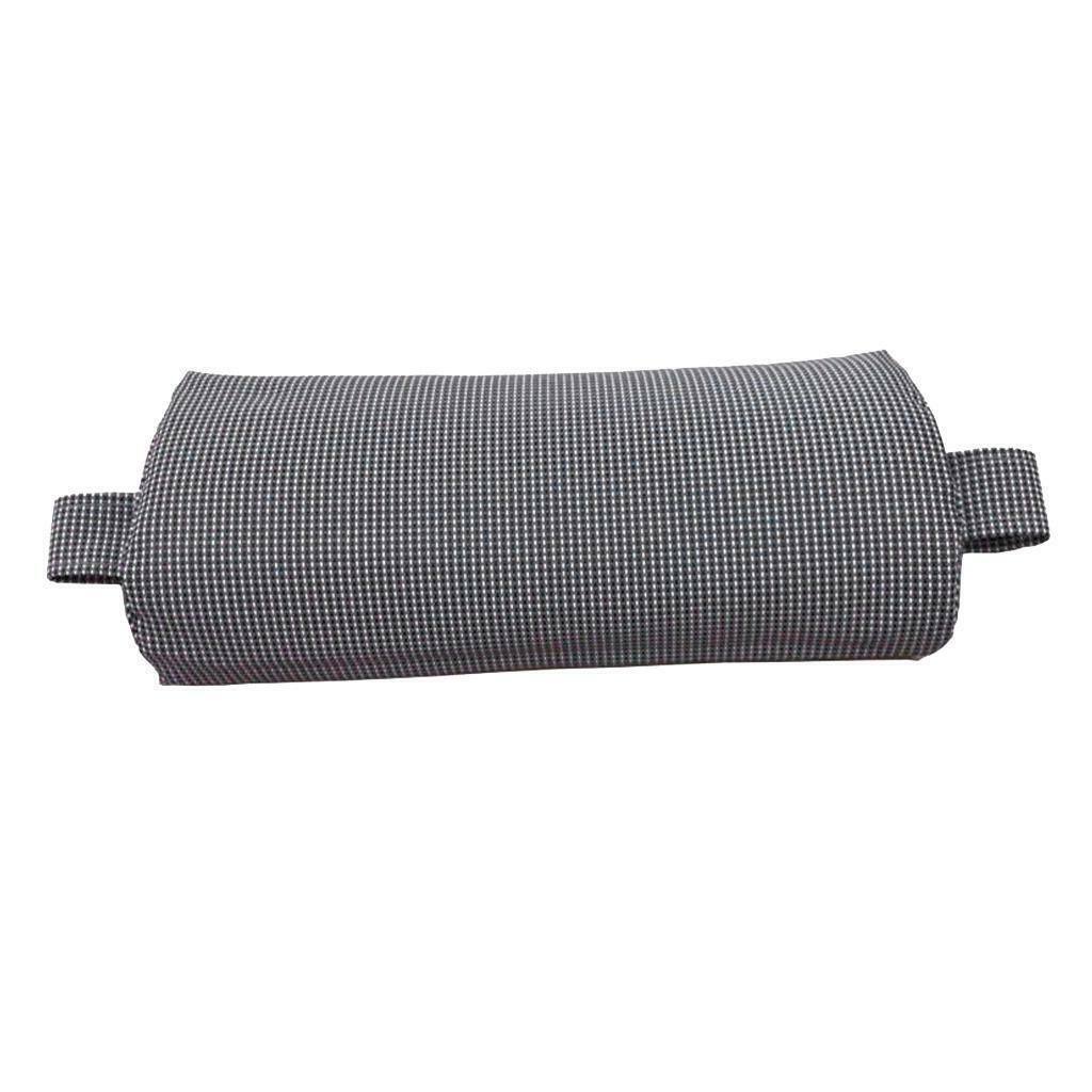 Cloth Headrest Pillow + Rope Kit for Patio Sling  Breathable Black/Gray