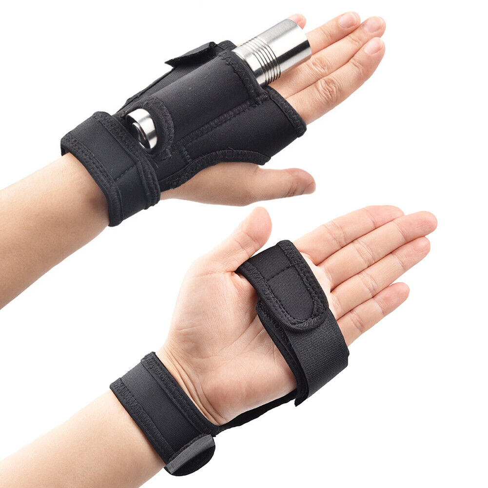 Underwater Scuba Diving Flashing Holder Gloves Outdoor Cycling Torch Glove