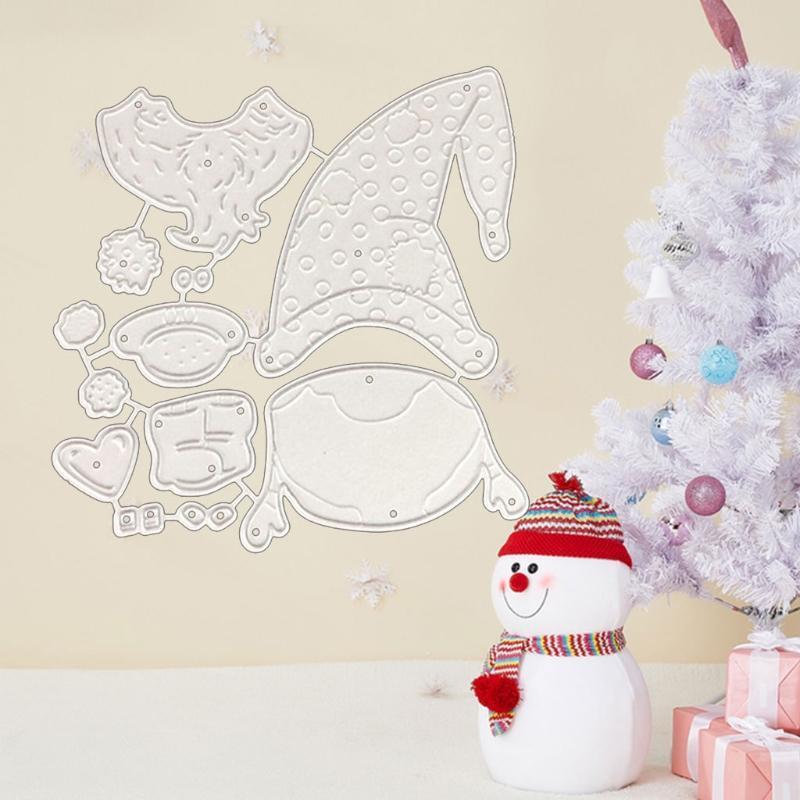 Cartoon Santa Claus Cutting Die Stencil for Classroom Teachers Students Home Use