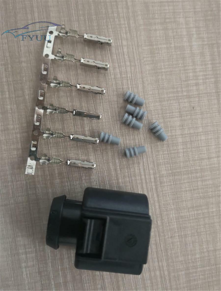 5 Sets 6 Pin Waterproof Sensor Connector Throttle Plug #4H0973713 1 928 404 669