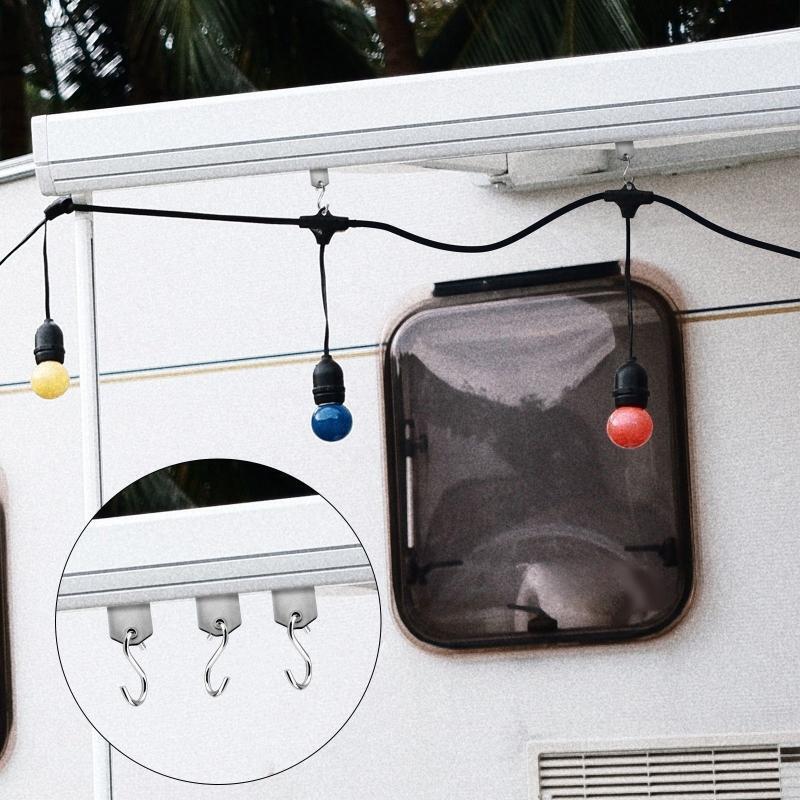 Universal Hanger Organizer Party Light Holder RV Awning Hooks Campers Parts 8pcs