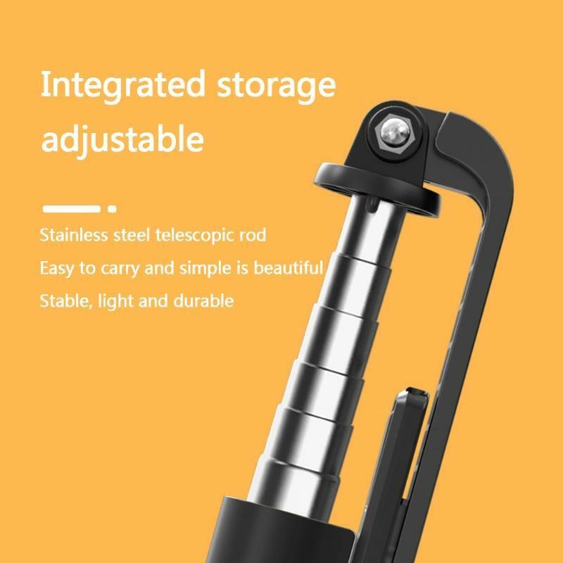 Selfie Stick Phone Clip Extendable Tripod Monopod with 2-Color Temp Fill Light