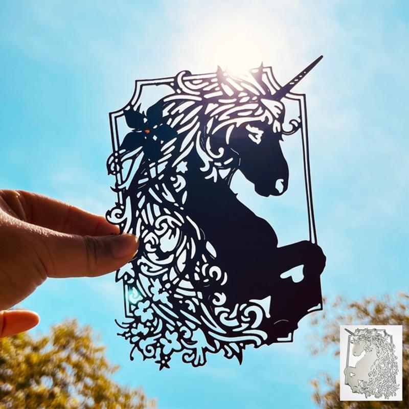 Horse Cutting Dies Metal Die Cuts DIY Embossing Stencil Template for Card Making