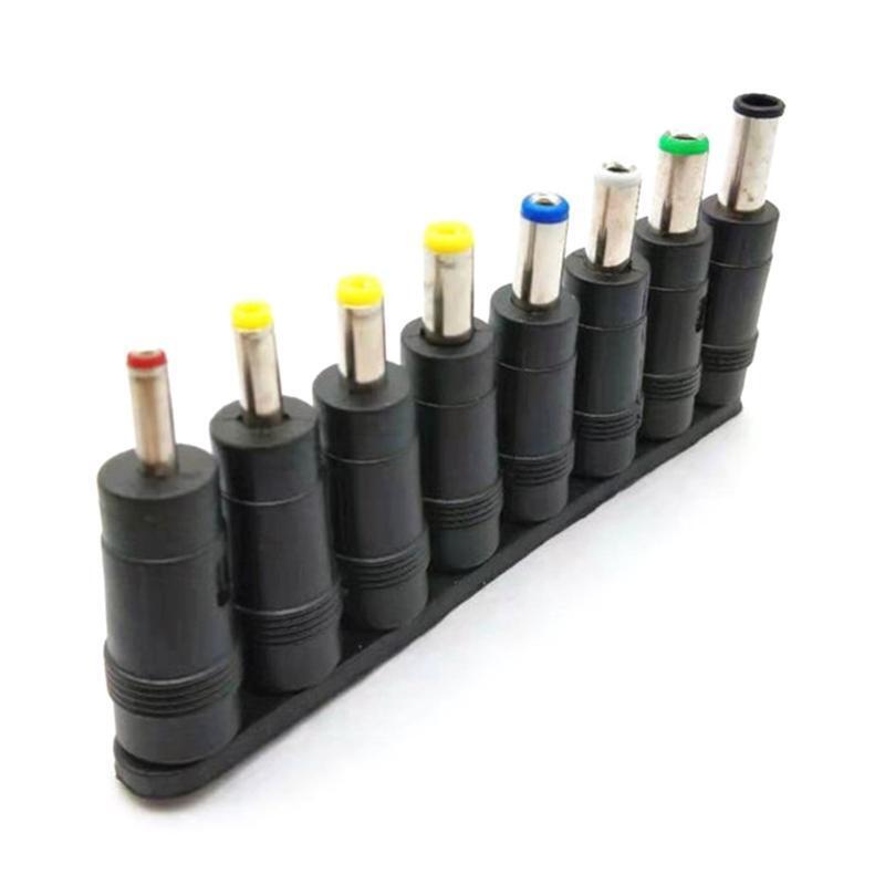 DC Power Supply Jack Sets 5.5x2.1mm Adapter To 8 Plugs Connector For Laptop