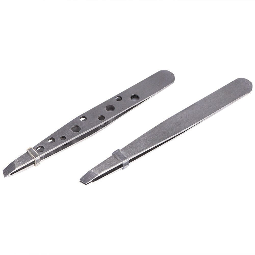 Tools Stainless Steel Eyelash Extension Clip Hair Pluckers Eyebrow Tweezer