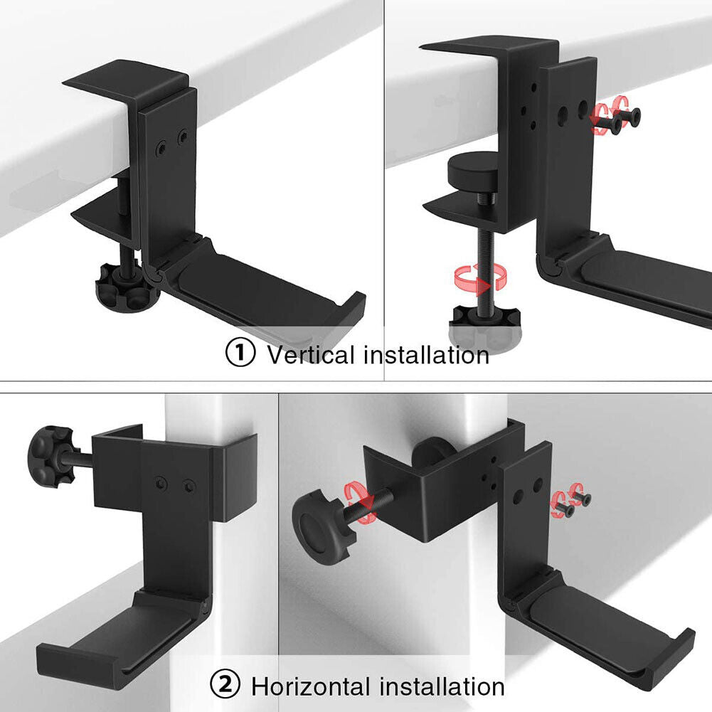 Aluminum Alloy Headset Holder Adjustable Foldable Headphone Hanger Bracket