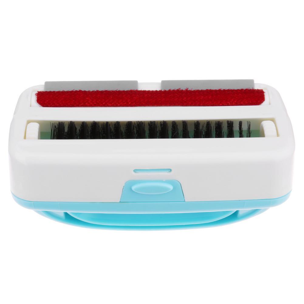 Handheld Carpet Brushes Table Sofa Bed Crumb Sweeper Roller Cleaner (Blue)