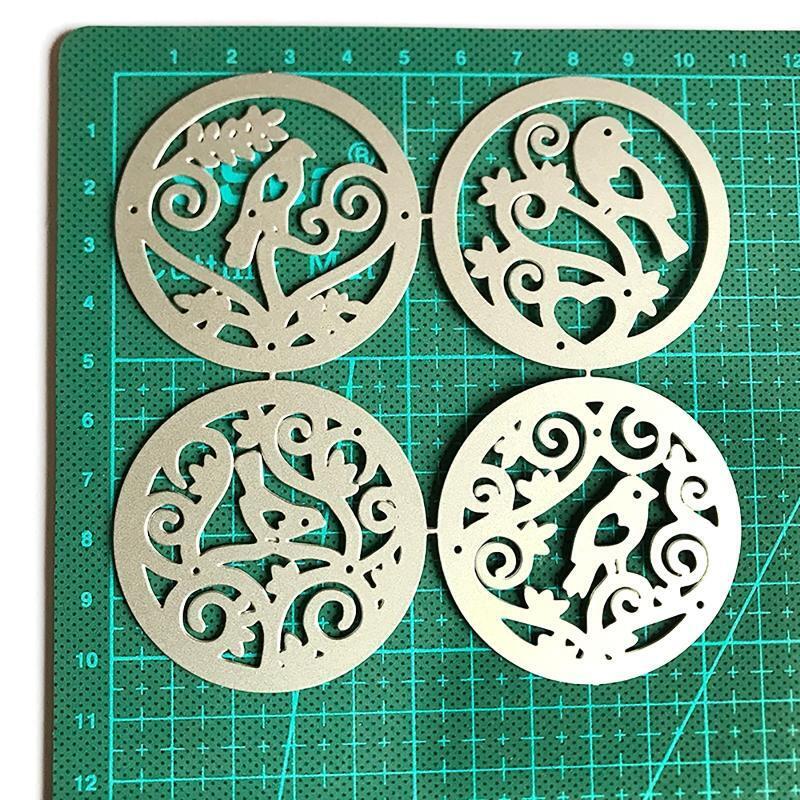 Tree Branch Bird Frame Metal Cutting Dies Photo Album Decoration Accessories DIY