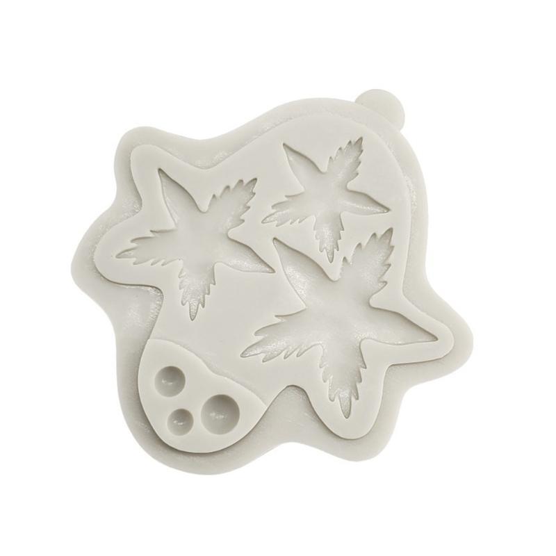 Fondant Moulds Rose Flower Calyx Leaf Shapes Silicone Mold DIY Cake Baking Tools