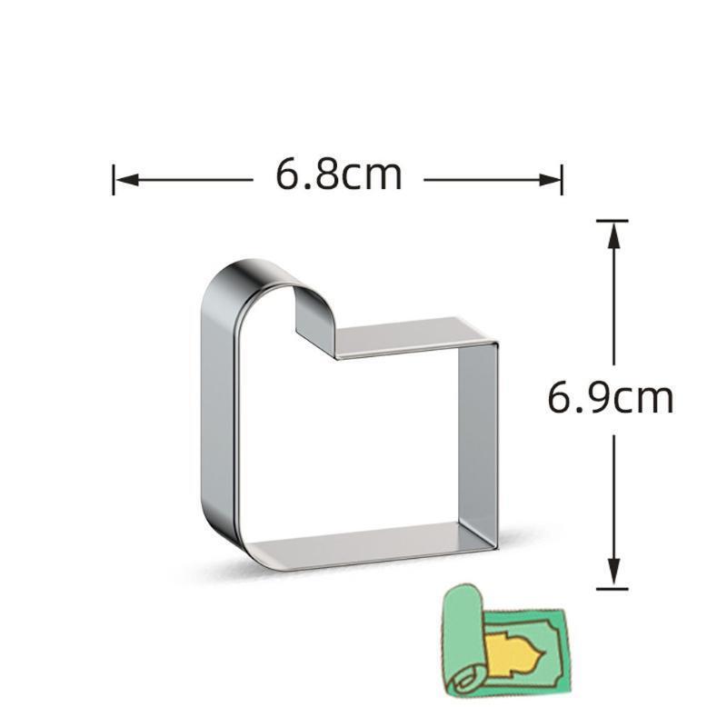 16 Pcs Cookie Cutter Pastry Tool Stainless Steel Non-Stick Shape of Eid al-Fitr