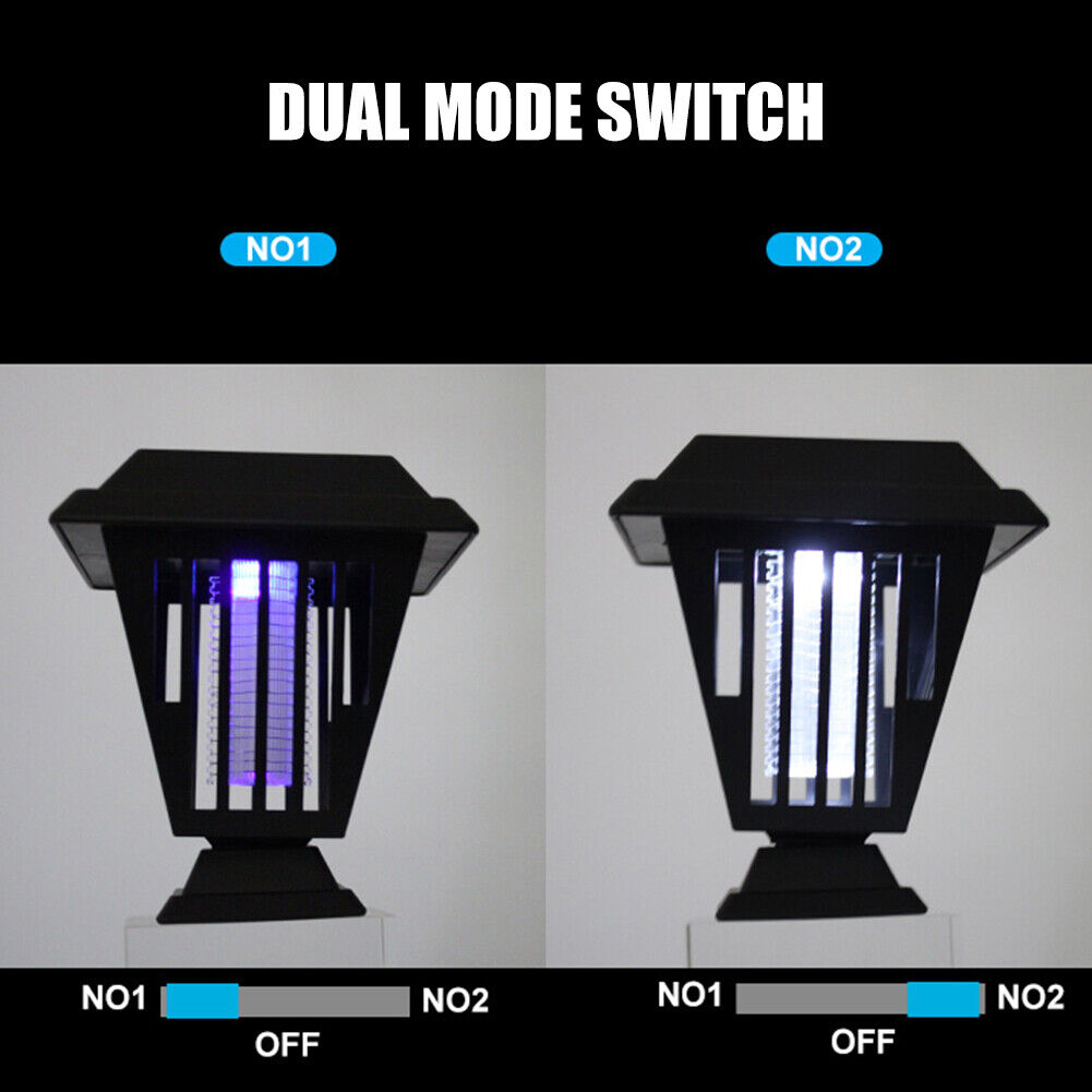 LED Solar Mosquito Killer Lamp Outdoor Waterproof Lawn Stake Night Lights