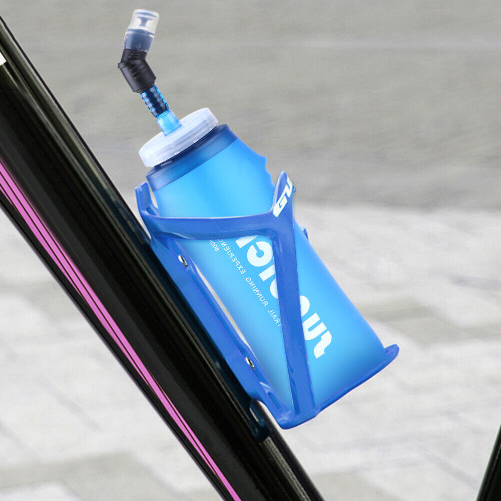 600ml Soft Flask Folding Collapsible Water Bottle for Running Hydration Bag