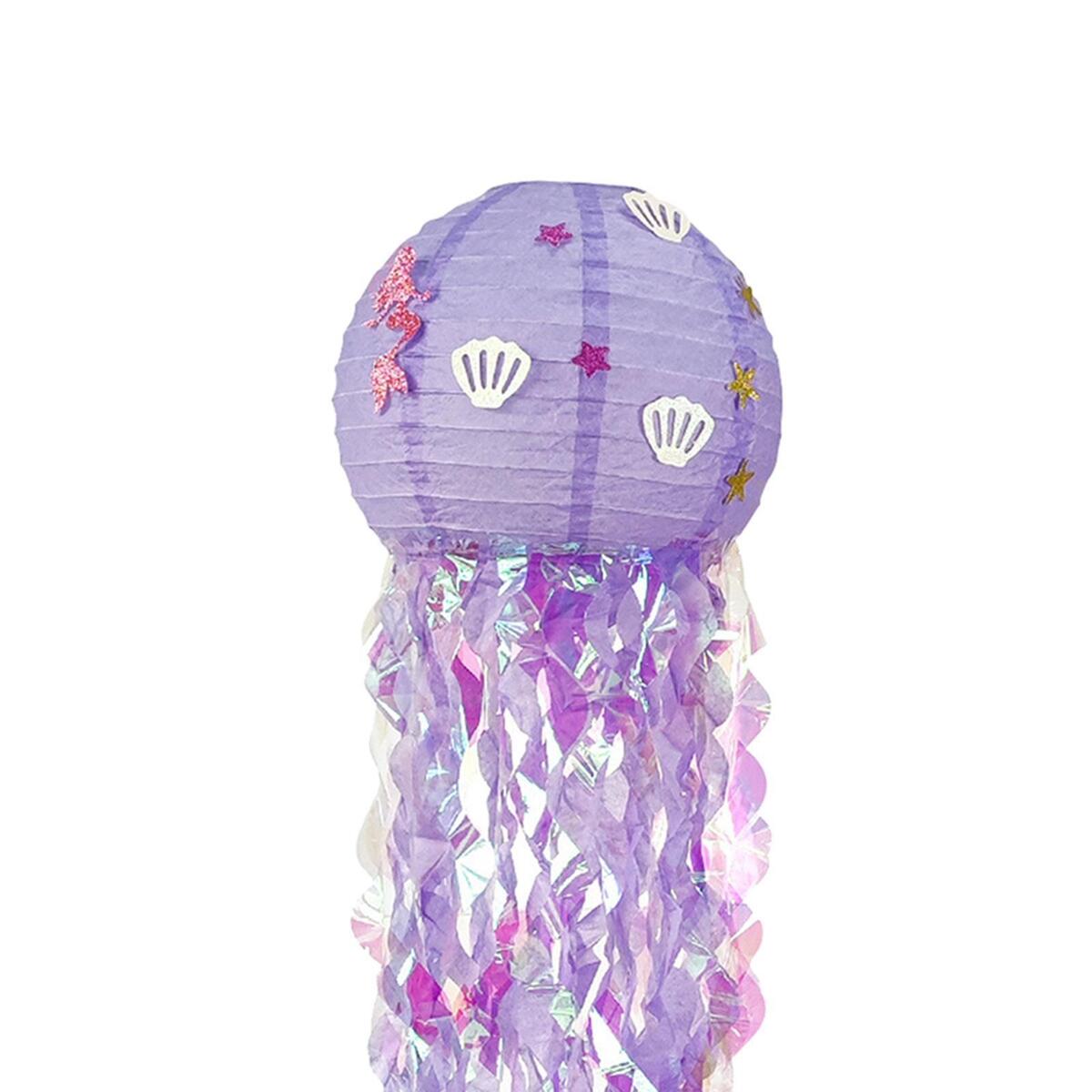 2x Mermaid Party Jellyfish Lamp Mermaid DIY Creation for Kids