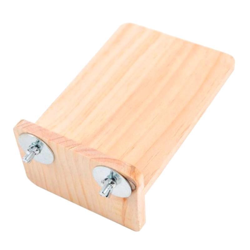 Bird Perch Stand Natural Wood  Platform for Parakeets Cockatiels Lovebirds