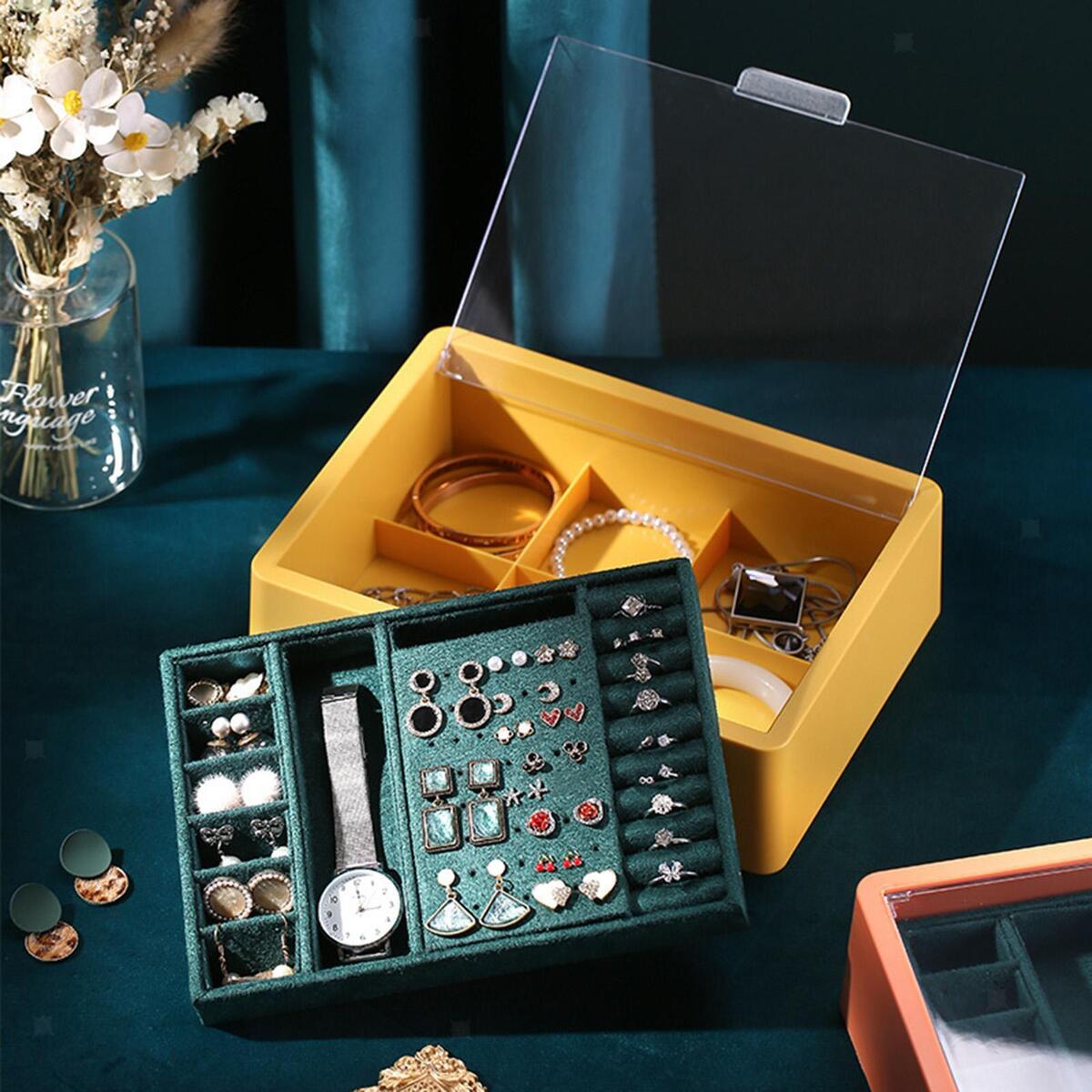 Jewelry  Double-Layer Multifunctional Organiser for Rings Gift