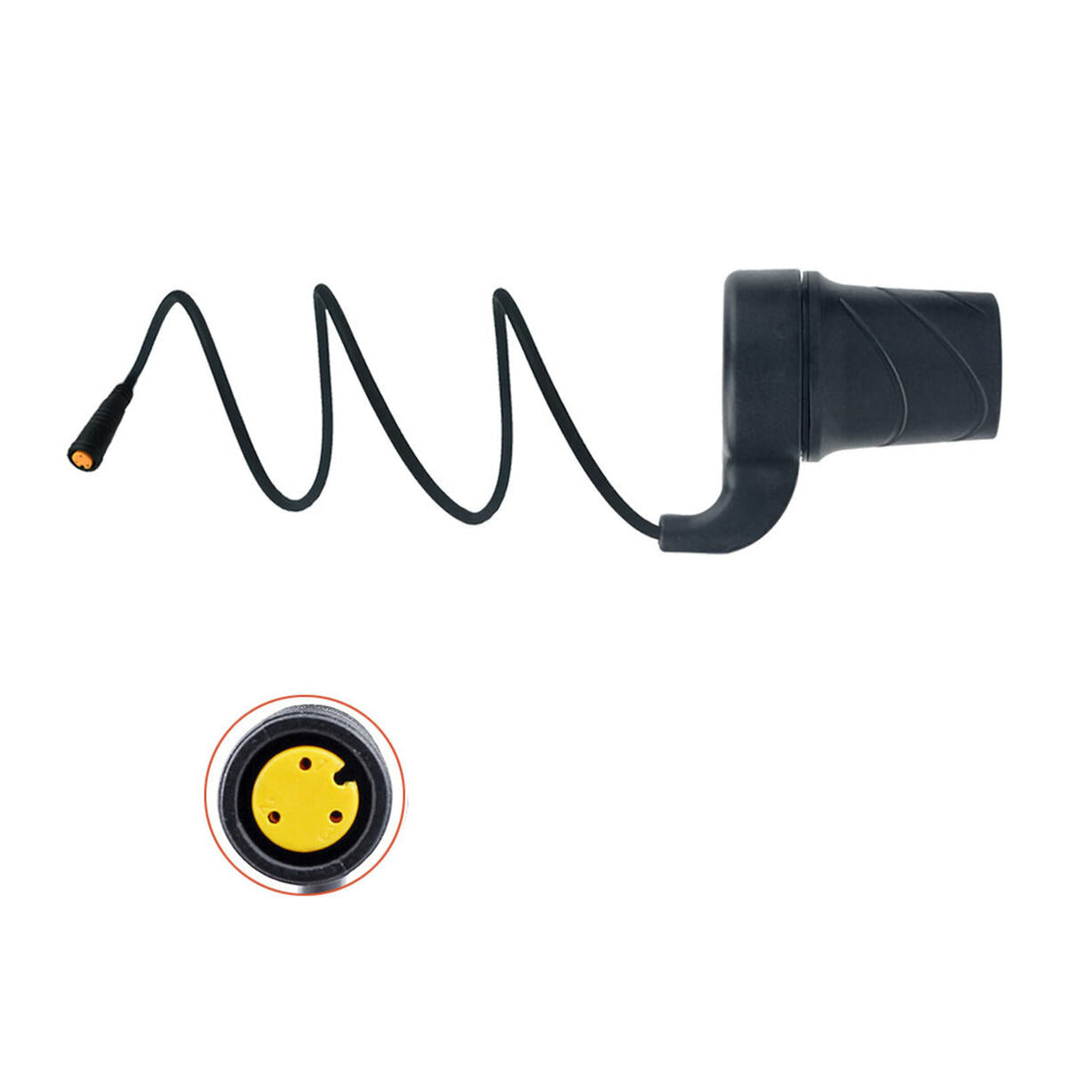 20 Pieces Bike Half Twist Throttle Grip 22.2mm 12-72V for Electric Bike Scooter