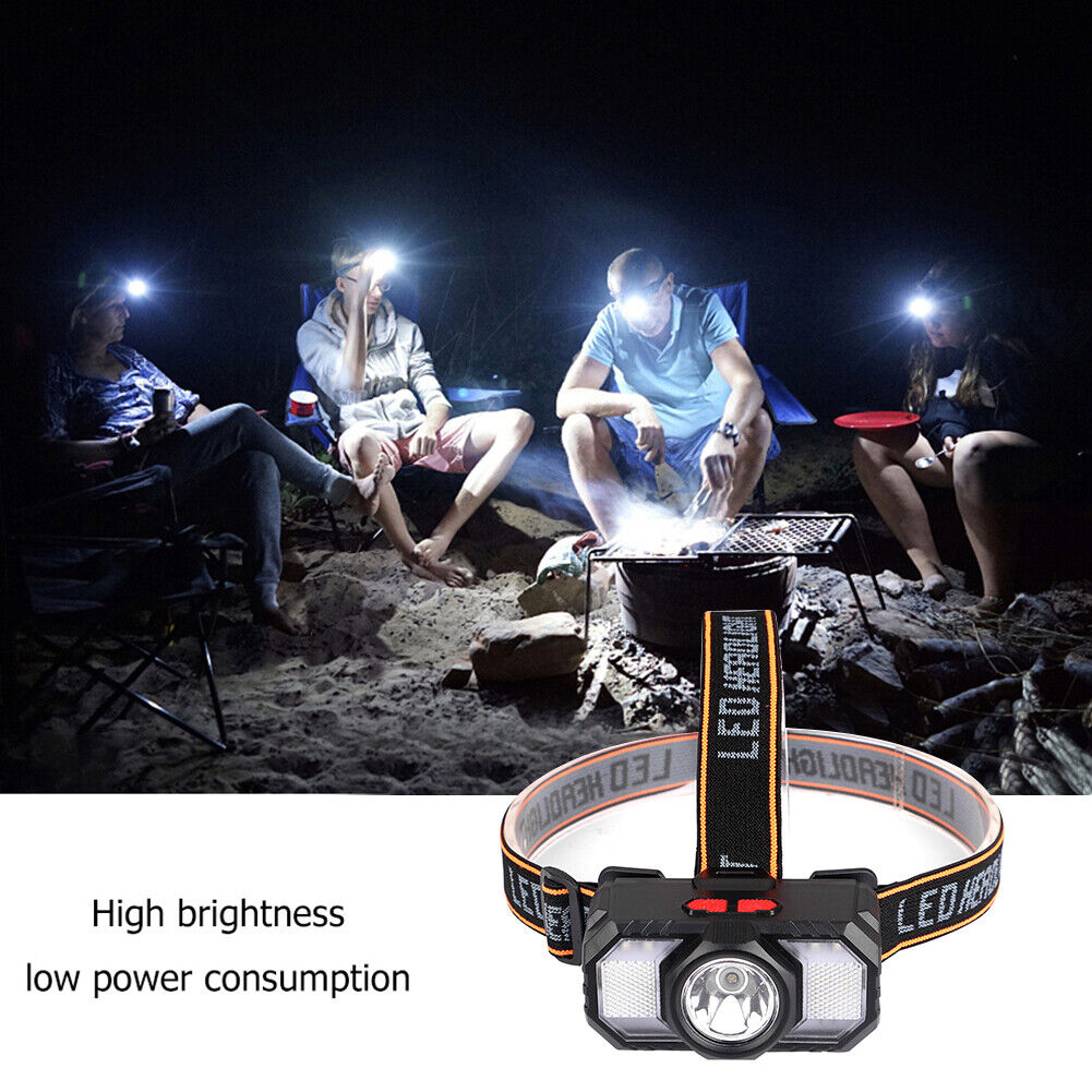 XPE SMD Headlight USB Rechargeable Torch LED Night Fishing Lamp Flashlight