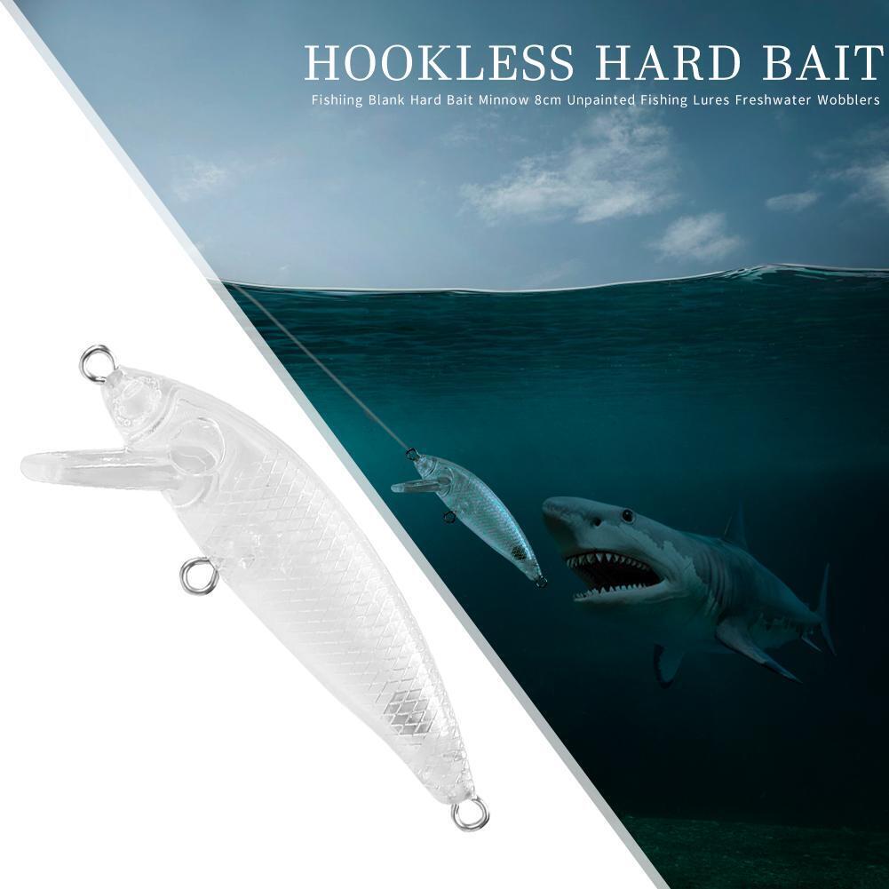5.5cm 3.5g Plastic Transparent Blank Fishing Lure Hard Baits without Hook