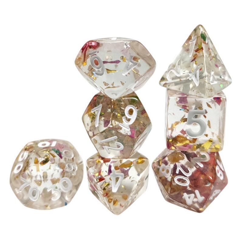 7pcs/set D20 Polyhedral DND Dice 20 Sided Dices Table Board Role Playing Game