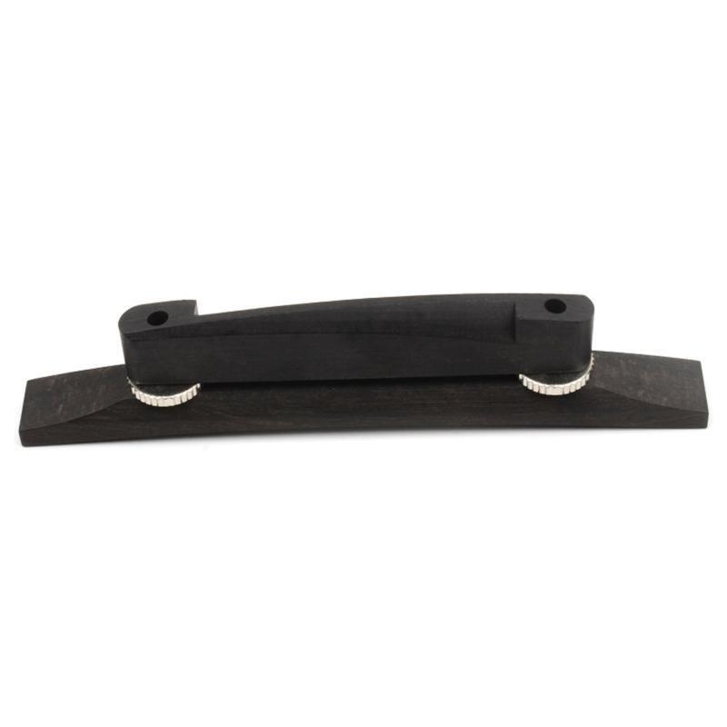 Ebony Jazz Guitar Bridge Adjustable Height Western String Instrument for Archtop