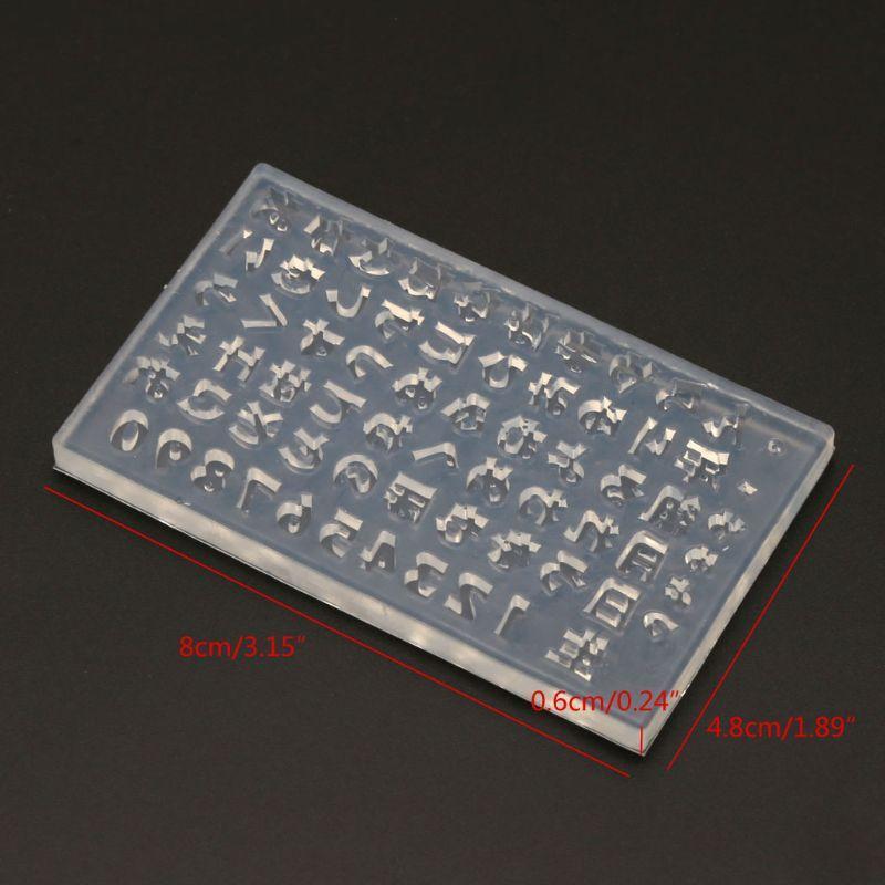 Handmade Craft Carving Mold Hiragana & Katakana Silicone Templates Mold Craft
