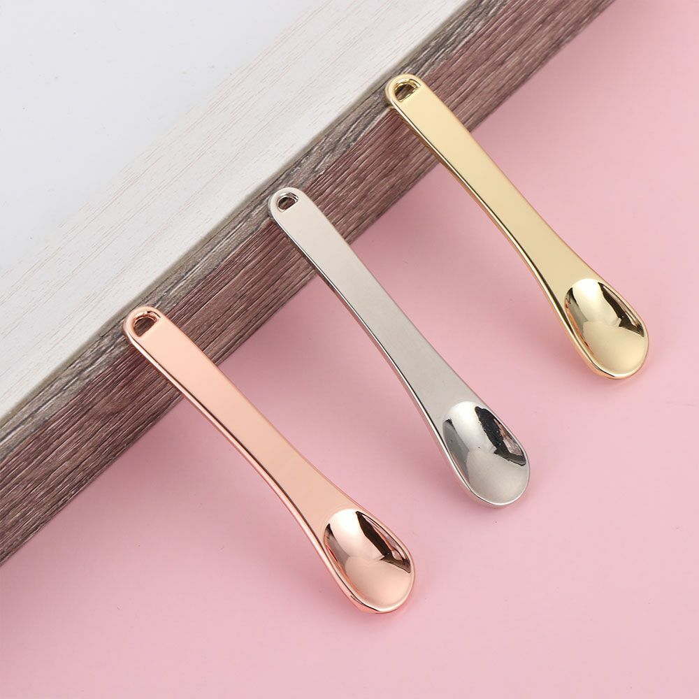 Cosmetic Makeup Skincare Spatula Reusable Scoop Cosmetic Mini Spoon Metal