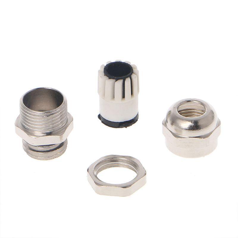 3 Pcs Stainless Steel Cable Gland PG7 3.0-6.5mm Cable Connectors Easy to Use