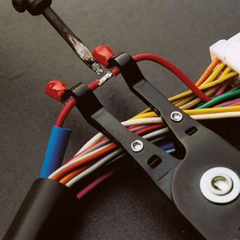 Red Car Soldering Aid Pliers Tool Hold 2 Wires Whilst Soldering Wire Welding